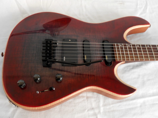 Custom Drop Top Electric Guitar Lutherie LEGG Red Body