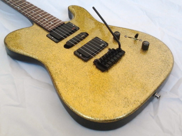 Chamaeleon Electric Guitar Lutherie LEGG Gold Glitter Body