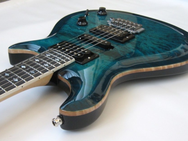 VR Electric Guitar Lutherie LEGG Blue Marine Body